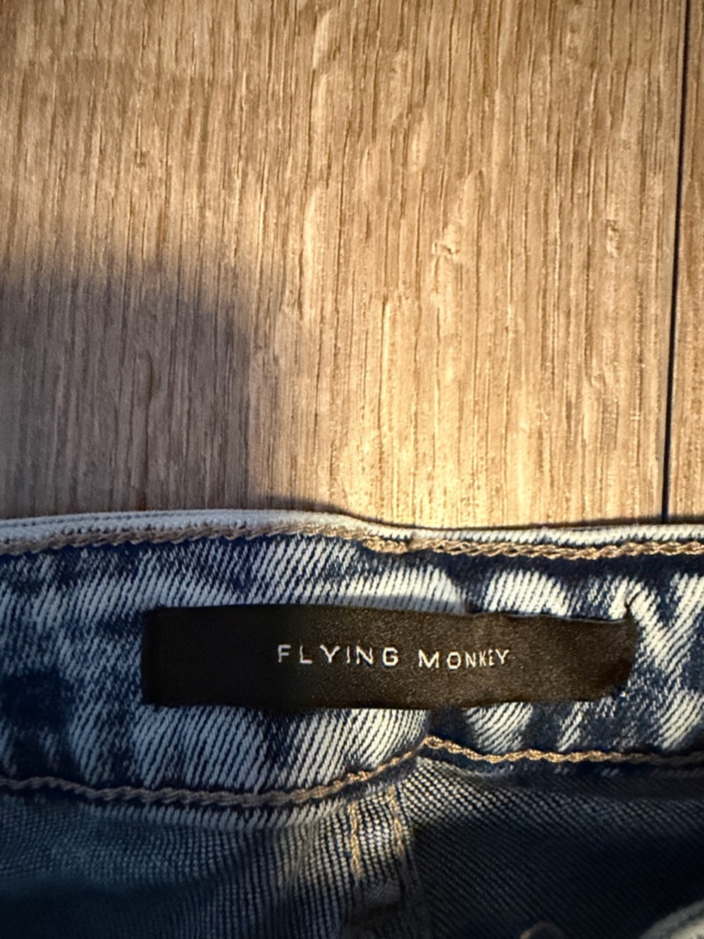 Flying Monkey High Rise Super Flare Women's Acid Wash Jeans - Picture 2 of 9